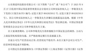 朗进科技：半年报刚扭亏即被立案，受损股民可索赔